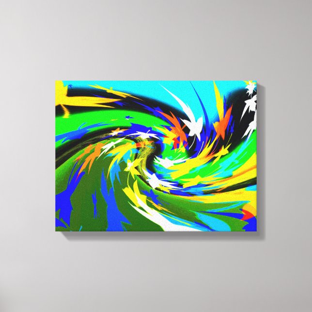 Blätterkunst Leinwanddruck (Vorderseite)