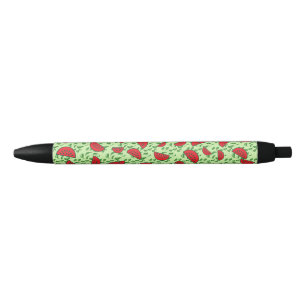 Blättermuster und Wassermelonen Kugelschreiber