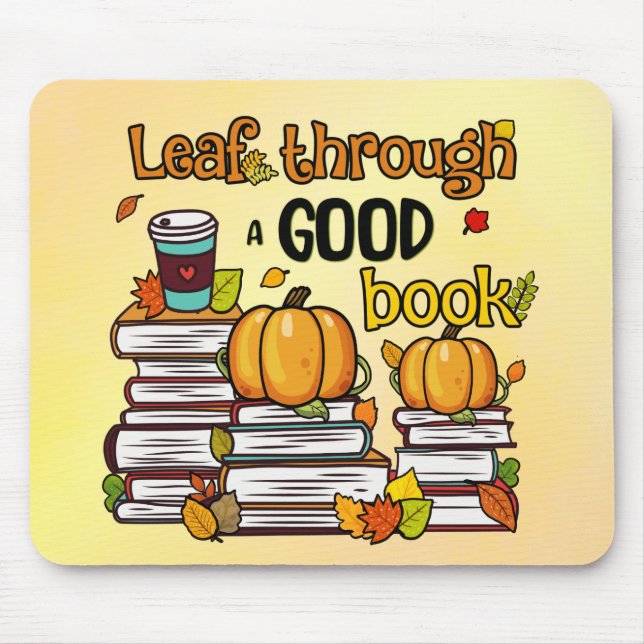 Blättern durch ein gutes Buch Mousepad (Vorne)