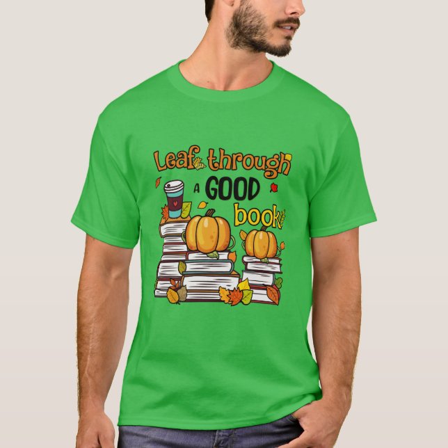 Blättern durch ein gutes Buch T-Shirt (Vorderseite)