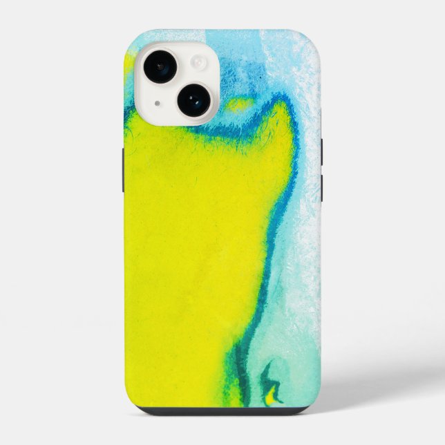 Blätternden Lack Kunst  iPhone Hülle (Rückseite)