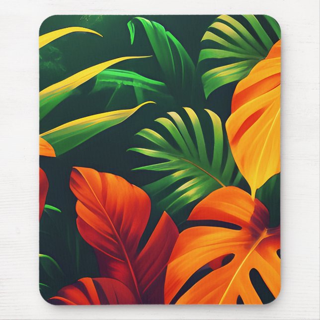 BLÄTTERREICHE NATUR GARTEN MOUSEPAD (Vorne)