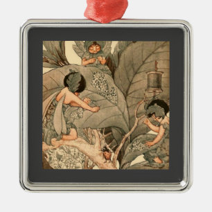 Blattfeen reparieren Blätter Ornament Aus Metall