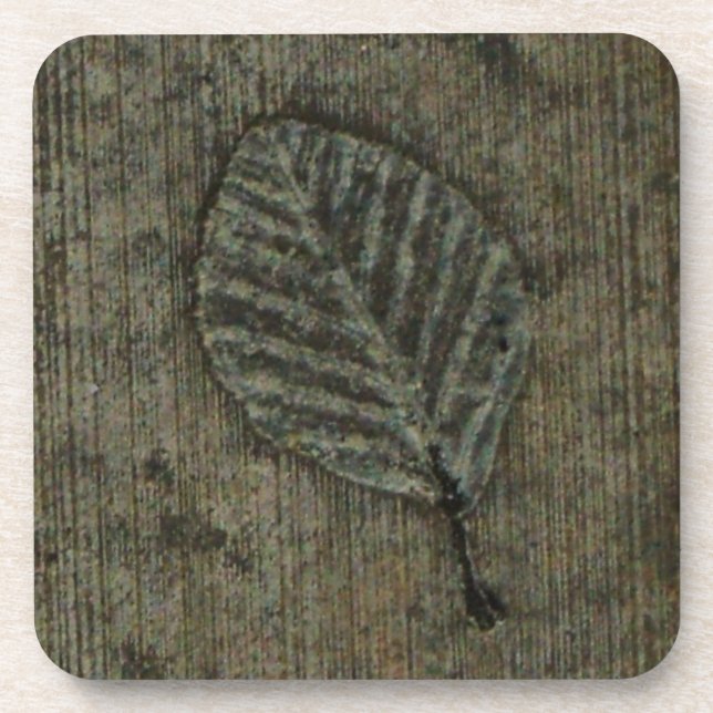 Blattfossil Untersetzer (Vorderseite)