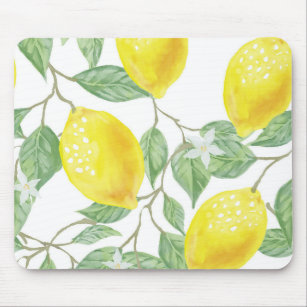 Blattgelbe Zitronenfrucht Mousepad