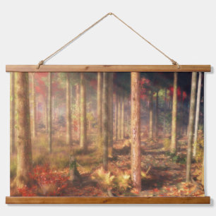 Blattgold-Tapisserie Wandteppich Mit Holzrahmen