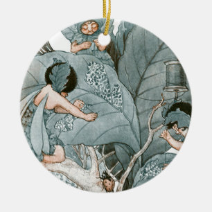 Blattmacher-Feien Keramik Ornament