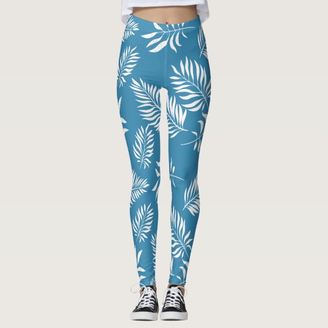 Blattmuster 13 leggings (Vorderseite)