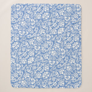 Blattmuster 14b. hellblauer Hintergrund Sherpadecke