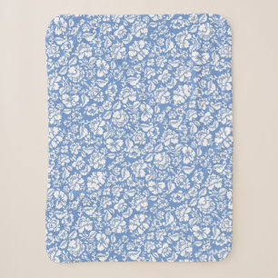 Blattmuster 14b. hellblauer Hintergrund Sherpadecke