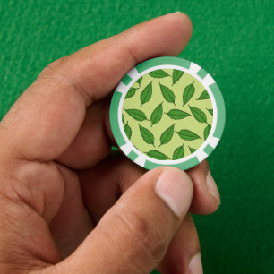 Blattmuster, Blätter-Muster, Frühlingsblätter Pokerchips