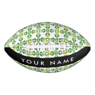 Blattmuster, grüne Blätter, Ihr Name Football