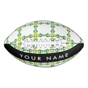 Blattmuster, grüne Blätter, Ihr Name Football