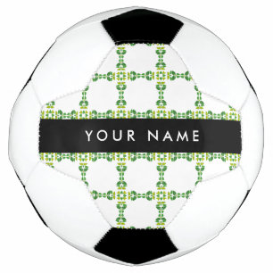 Blattmuster, grüne Blätter, Ihr Name Fußball