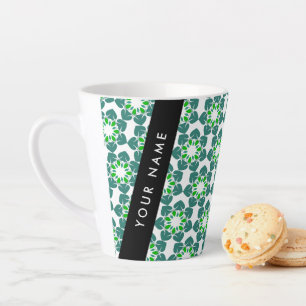 Blattmuster, grüne Blätter, Ihr Name Milchtasse