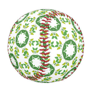 Blattmuster, Muster aus Blättern, grüne Blätter Baseball