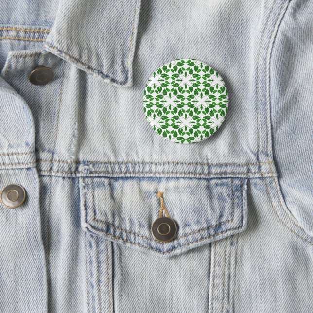 Blattmuster, Muster aus Blättern, grüne Blätter Button (Beispiel)
