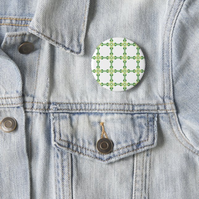 Blattmuster, Muster aus Blättern, grüne Blätter Button (Beispiel)
