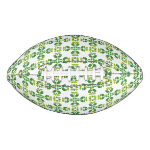 Blattmuster, Muster aus Blättern, grüne Blätter Football