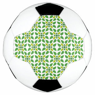 Blattmuster, Muster aus Blättern, grüne Blätter Fußball