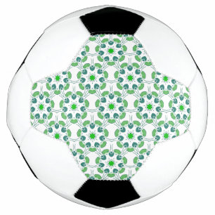 Blattmuster, Muster aus Blättern, grüne Blätter Fußball