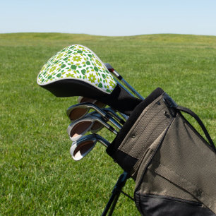 Blattmuster, Muster aus Blättern, grüne Blätter Golf Headcover