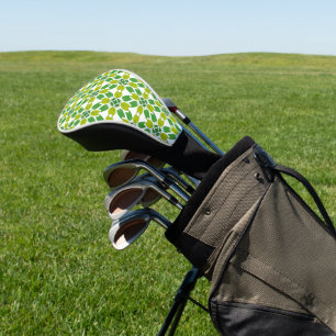 Blattmuster, Muster aus Blättern, grüne Blätter Golf Headcover