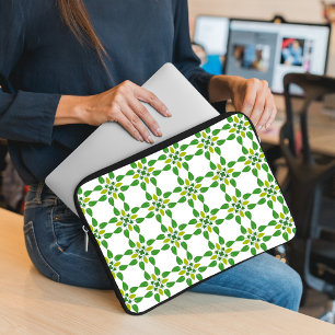 Blattmuster, Muster aus Blättern, grüne Blätter Laptopschutzhülle