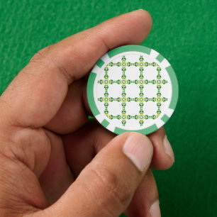 Blattmuster, Muster aus Blättern, grüne Blätter Pokerchips