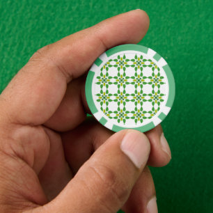 Blattmuster, Muster aus Blättern, grüne Blätter Pokerchips