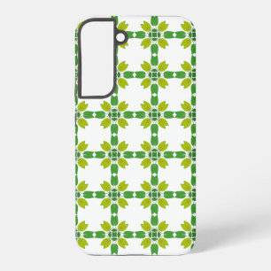 Blattmuster, Muster aus Blättern, grüne Blätter Samsung Galaxy Hülle