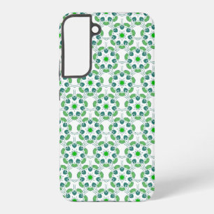 Blattmuster, Muster aus Blättern, grüne Blätter Samsung Galaxy Hülle