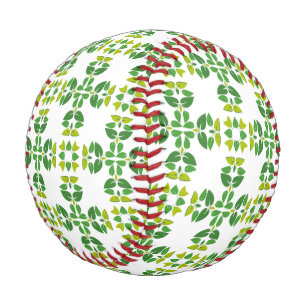 Blattmuster, Muster von Blätter, grüne Blätter Baseball