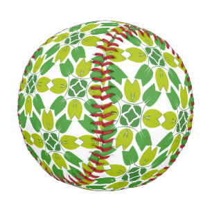 Blattmuster, Muster von Blätter, grüne Blätter Baseball