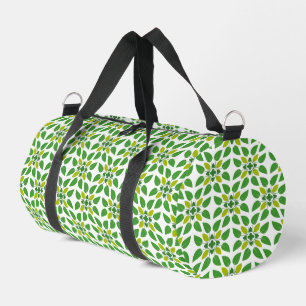 Blattmuster, Muster von Blätter, grüne Blätter Duffle Bag