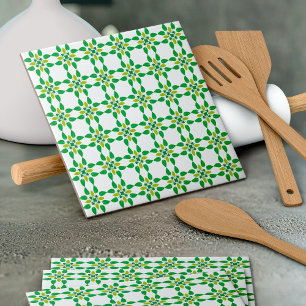 Blattmuster, Muster von Blätter, grüne Blätter Fliese