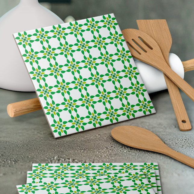 Blattmuster, Muster von Blätter, grüne Blätter Fliese (Von Creator hochgeladen)