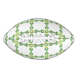 Blattmuster, Muster von Blätter, grüne Blätter Football