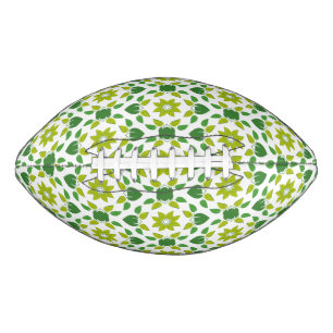 Blattmuster, Muster von Blätter, grüne Blätter Football