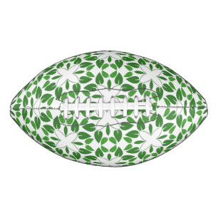 Blattmuster, Muster von Blätter, grüne Blätter Football
