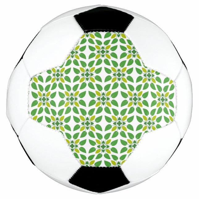 Blattmuster, Muster von Blätter, grüne Blätter Fußball (Vorderseite)
