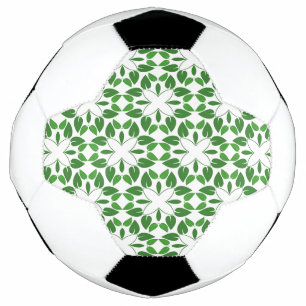 Blattmuster, Muster von Blätter, grüne Blätter Fußball