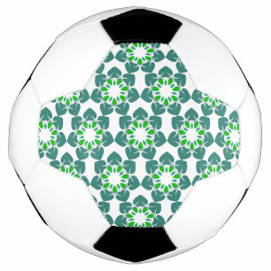 Blattmuster, Muster von Blätter, grüne Blätter Fußball