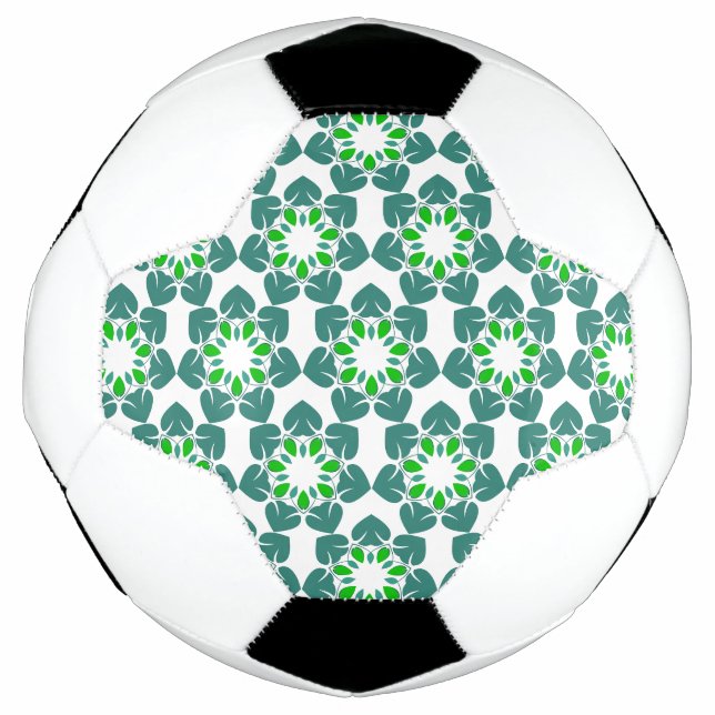Blattmuster, Muster von Blätter, grüne Blätter Fußball (Vorderseite)