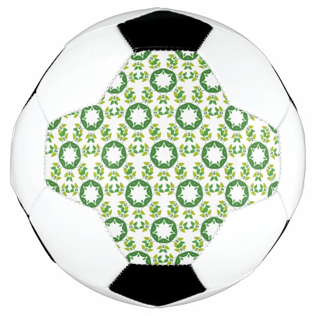 Blattmuster, Muster von Blätter, grüne Blätter Fußball (Vorderseite)