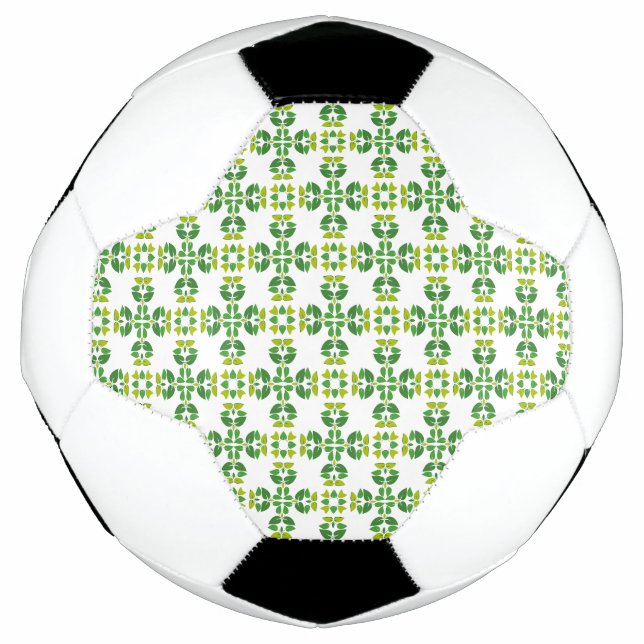 Blattmuster, Muster von Blätter, grüne Blätter Fußball (Vorderseite)