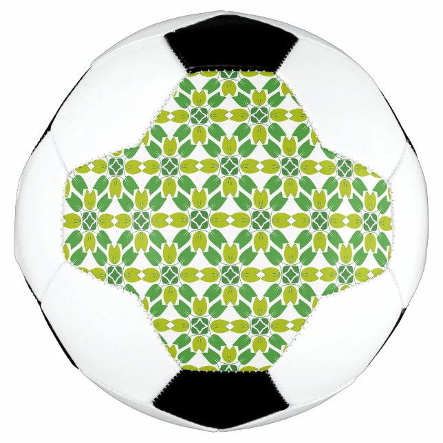 Blattmuster, Muster von Blätter, grüne Blätter Fußball (Vorderseite)