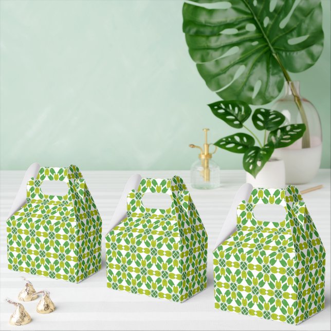 Blattmuster, Muster von Blätter, grüne Blätter Geschenkschachtel (Zahlreiche)