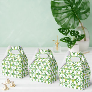Blattmuster, Muster von Blätter, grüne Blätter Geschenkschachtel