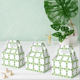Blattmuster, Muster von Blätter, grüne Blätter Geschenkschachtel